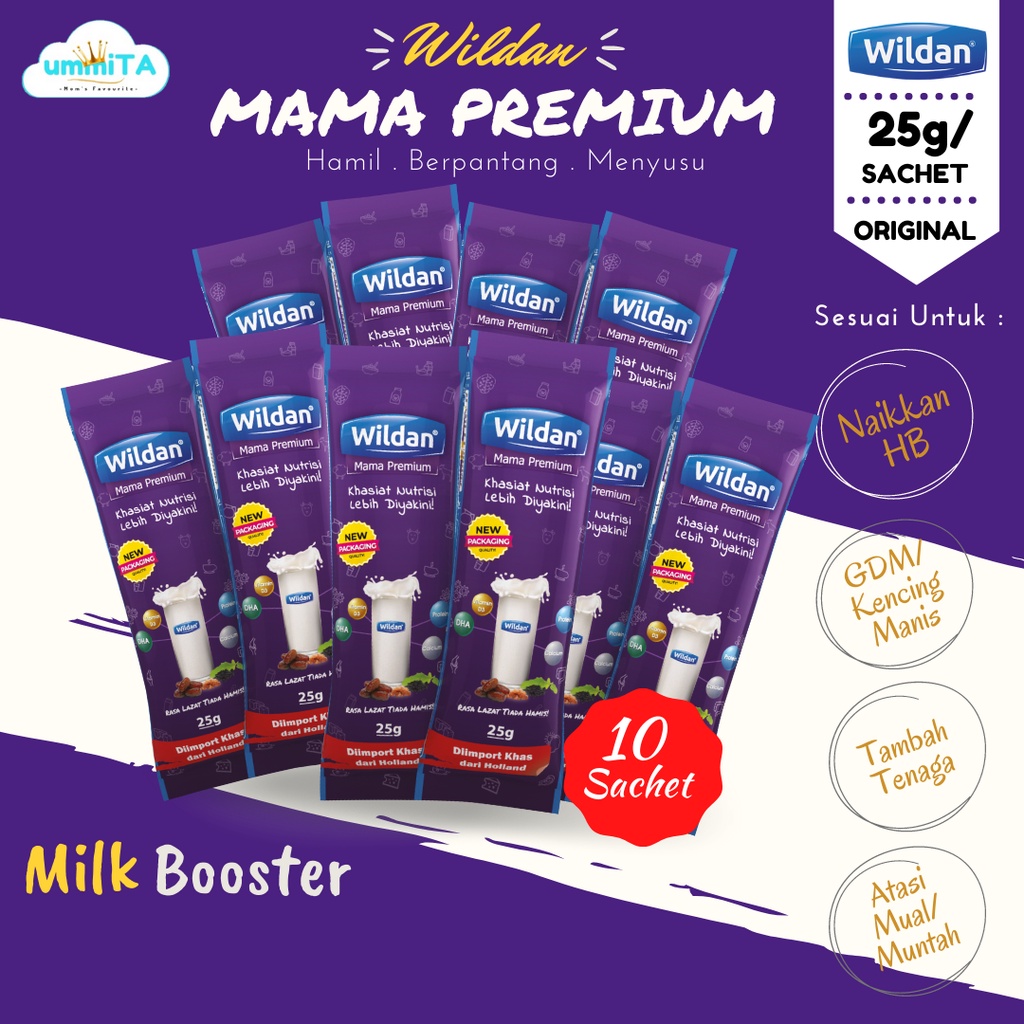 10 SACHET TESTER SAMPEL WILDAN SUSU KAMBING MILK BOOSTER MAMA PREMIUM
