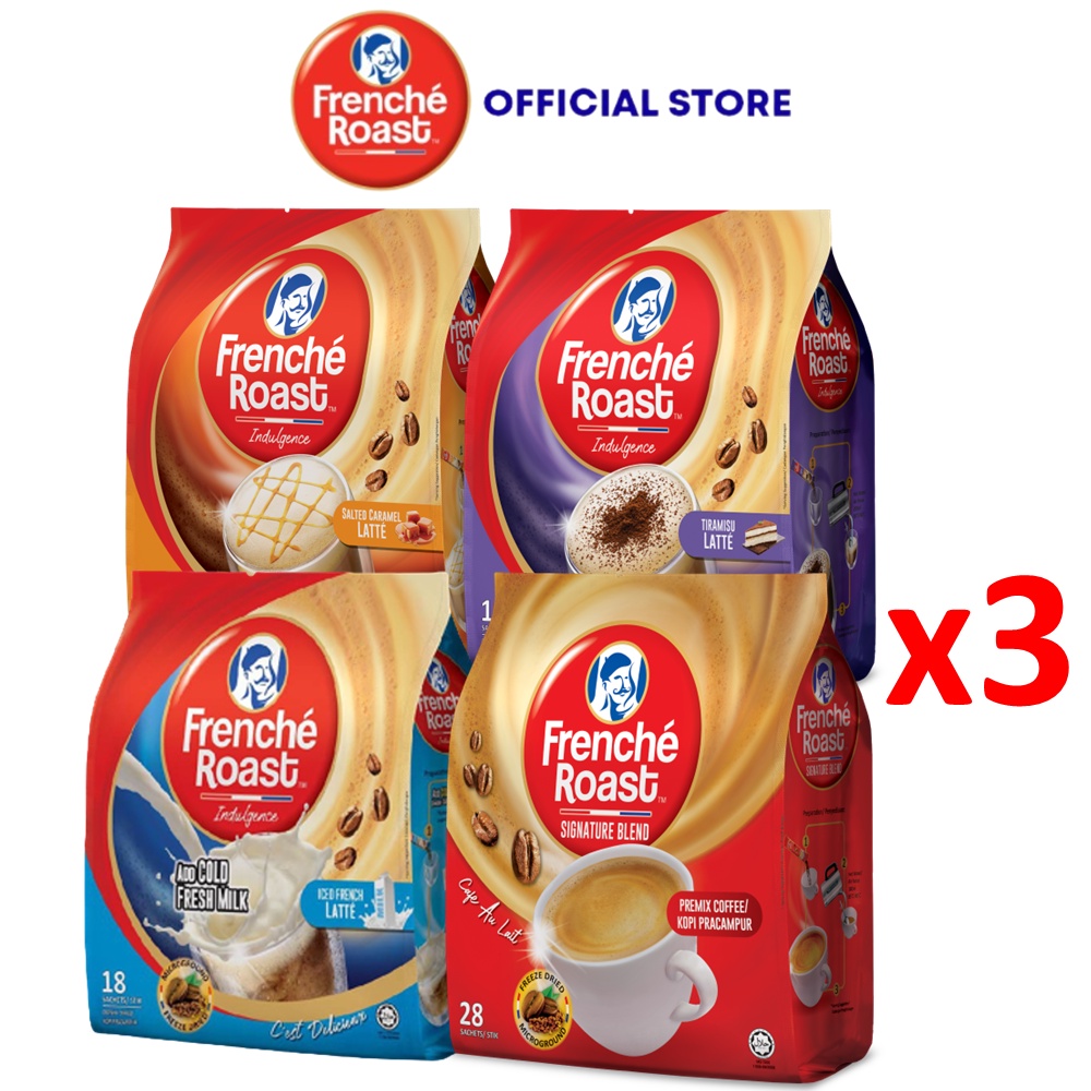 [3 Pack] Frenche Roast (Signature Blend, Salted Caramel Latte, Tiramisu