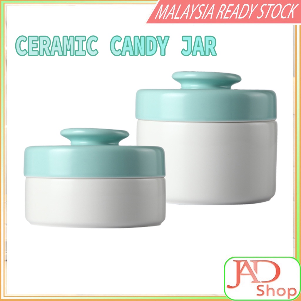 Ceramic Candy Jar with Lid 600ml + 1.0L Shopee Malaysia