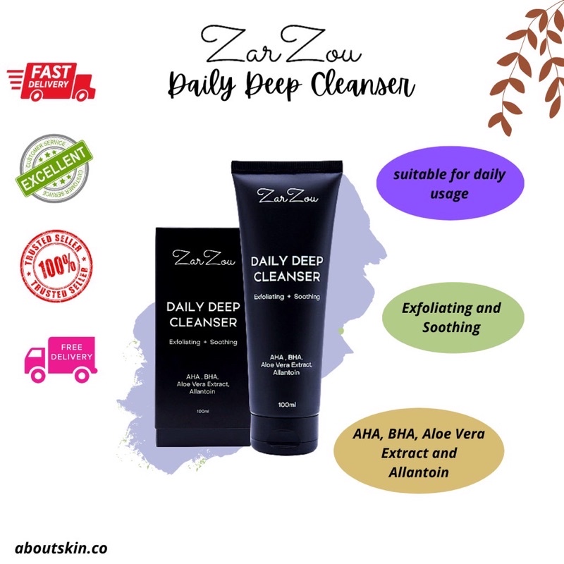 (READYSTOCK + FREEGIFT) ZARZOU DAILY DEEP CLEANSER (DDC) Shopee Malaysia