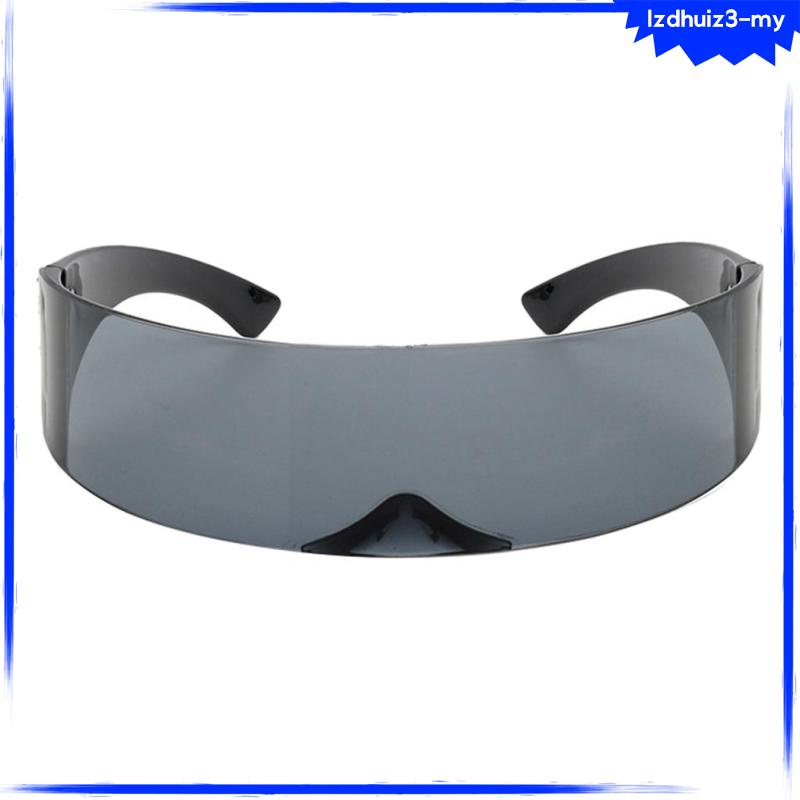 [NANA] Mens Dress Up Party One Piece Futuristic Wrap Visor Glasses