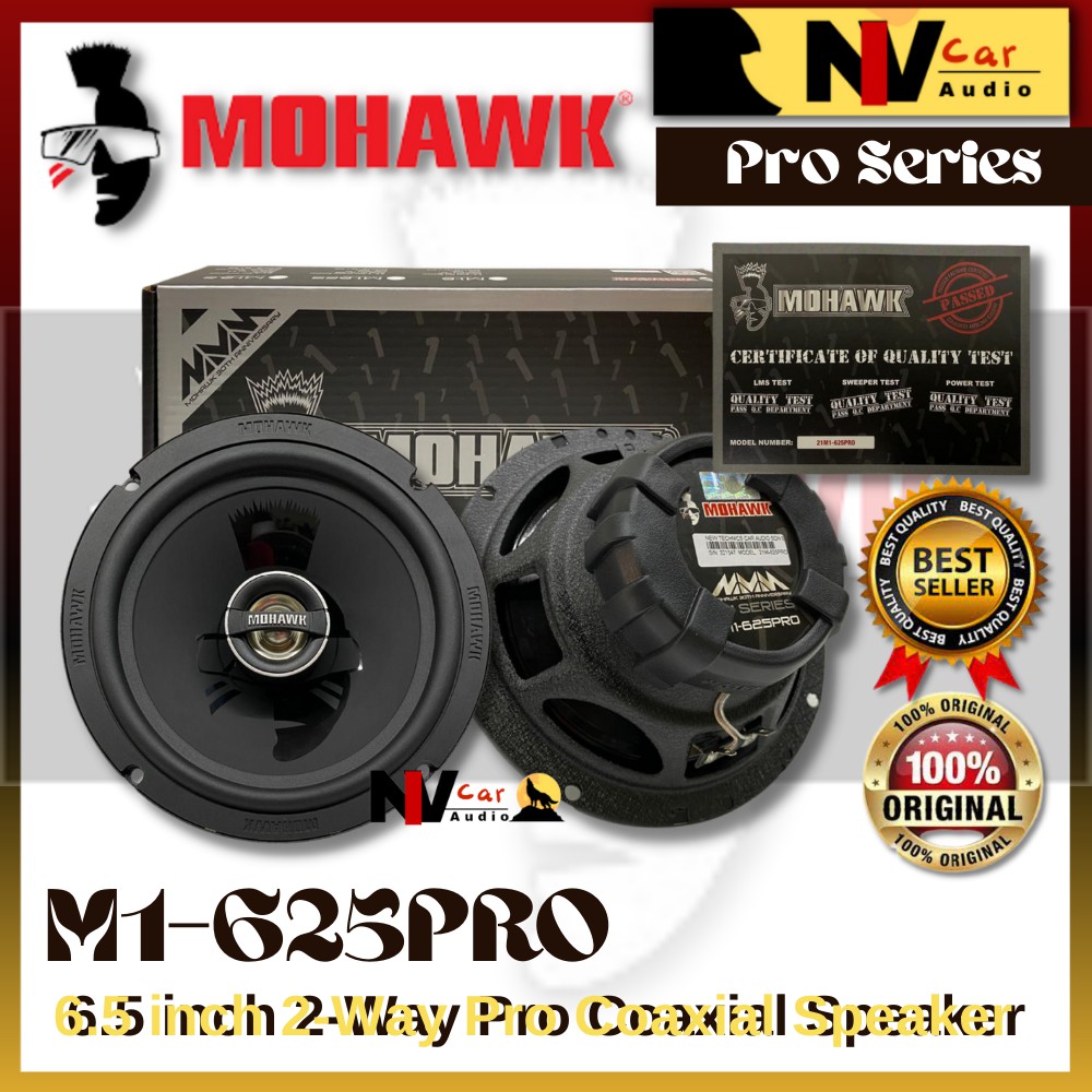 Mohawk ***100 Original*** M1625PRO 6.5" 2Way Pro Coaxial Speaker