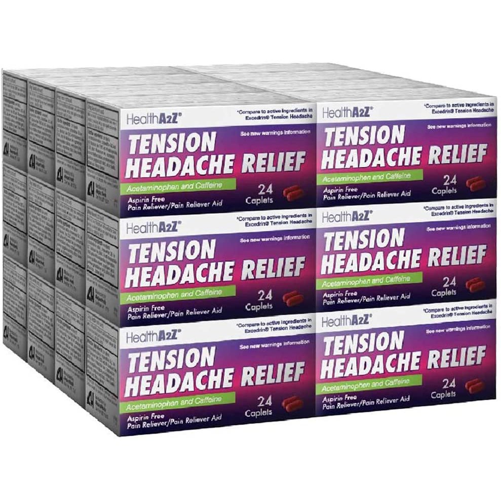 HealthA2Z Tension Headache Relief, Aspirin Free Excedrin Active