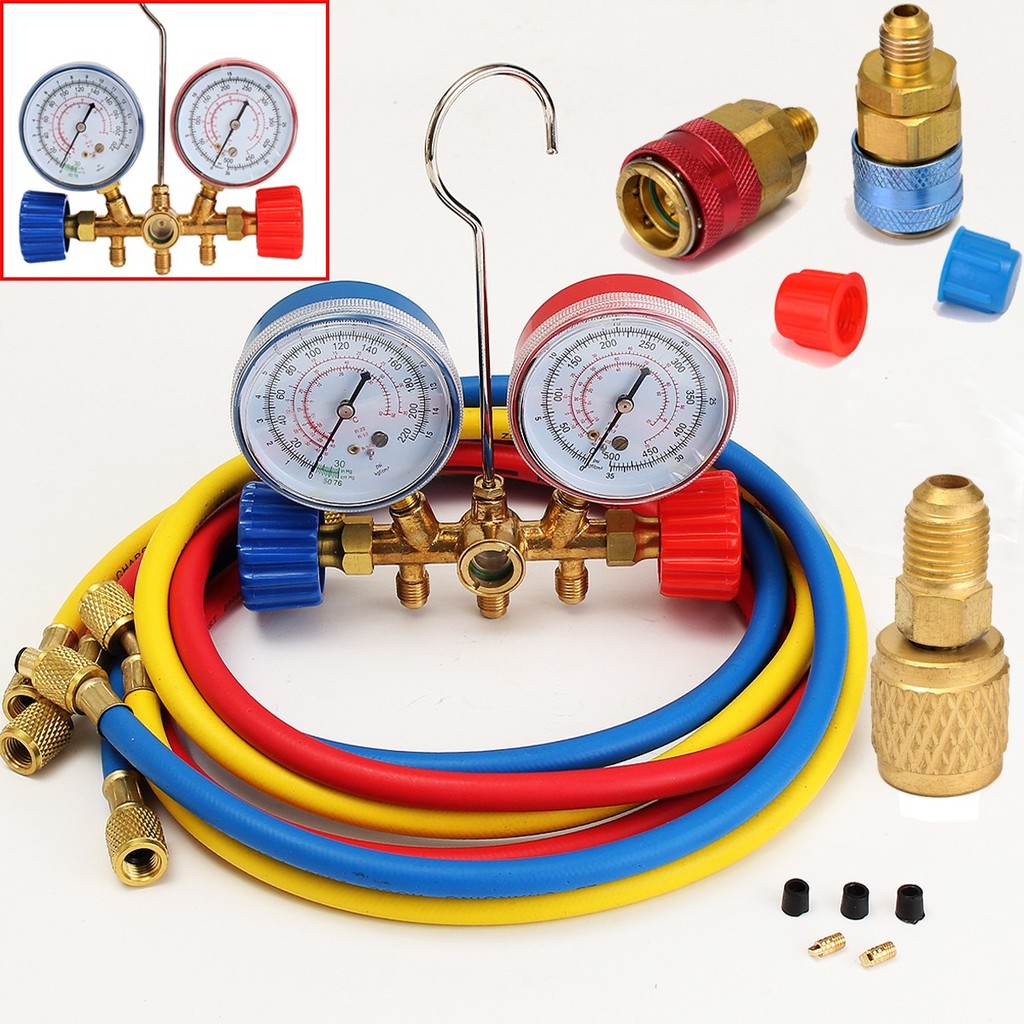 Manifold Gauge Set HVAC A/C Refrigeration Kit R22 R12