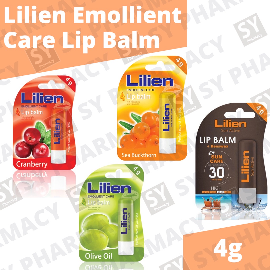 Lilien Emollient Care Lip Balm 4g Shopee Malaysia