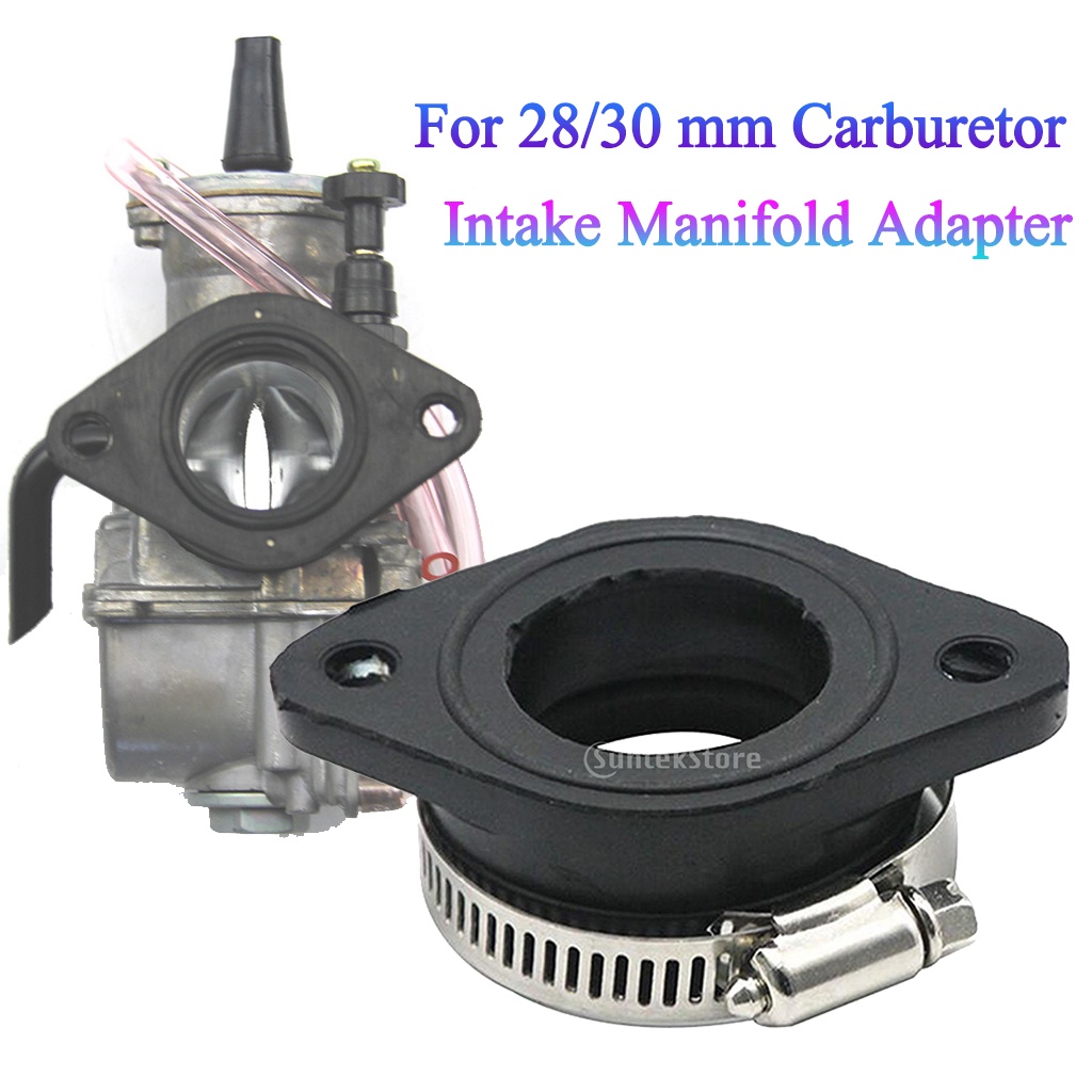 Rubber Universal Carburetor Carb Intake Manifold Adapter Boot Flange