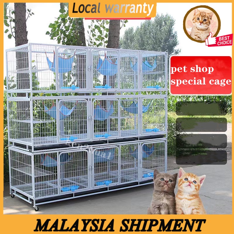 Large pet house Cat Cage ThreeLayer Breeding Cat Cage Pet Shop Foster
