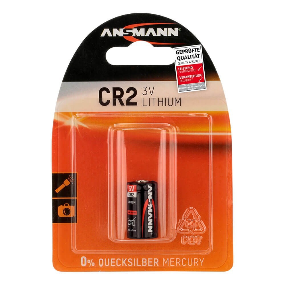 Ansmann CR2 Alkaline 3V Lithium Battery (Battery for Fujifilm Instax