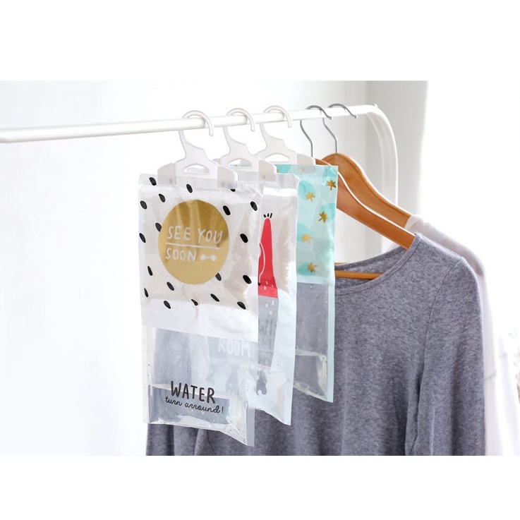 Hanging Moisture Absorber Bag Closet Wardrobe Dehumidifier Bag Mildew