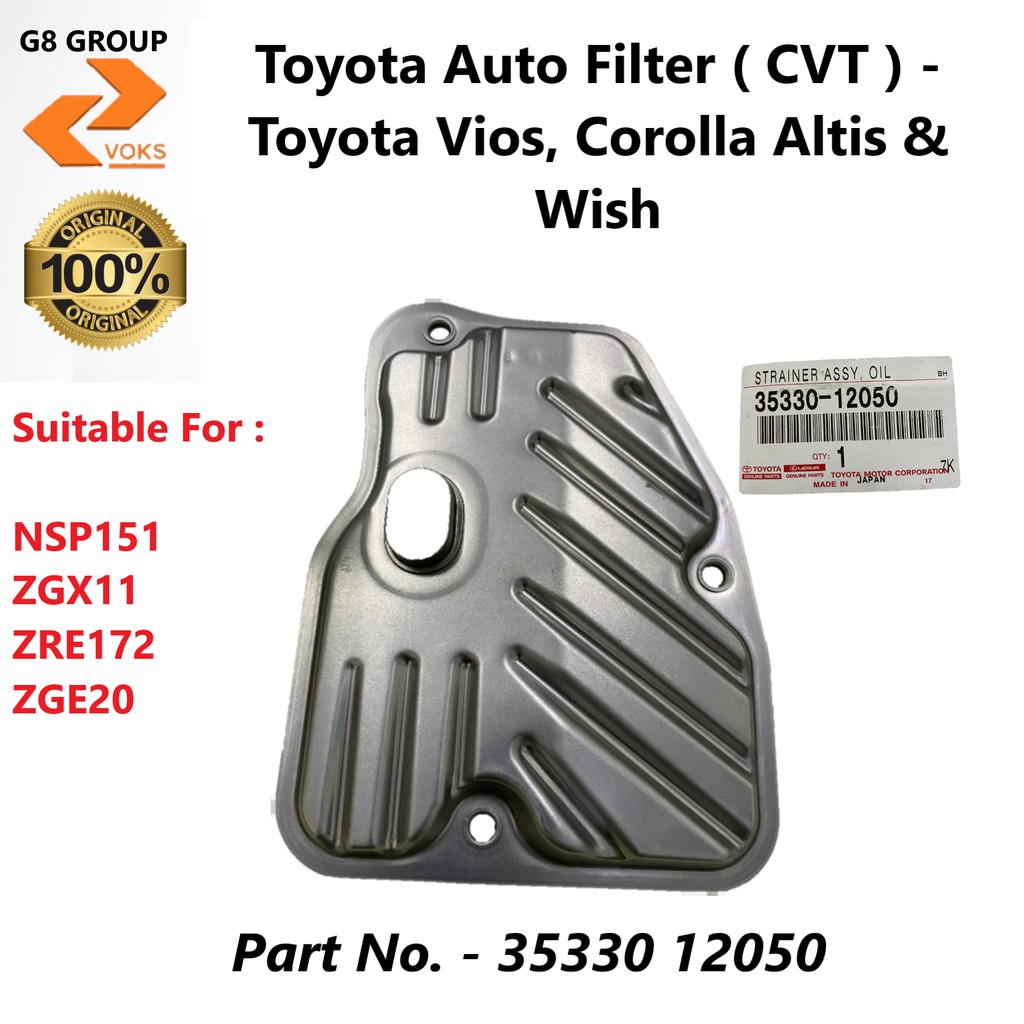 Toyota Auto Filter ( CVT ) Toyota Vios, Corolla Altis & Wish ( 35330