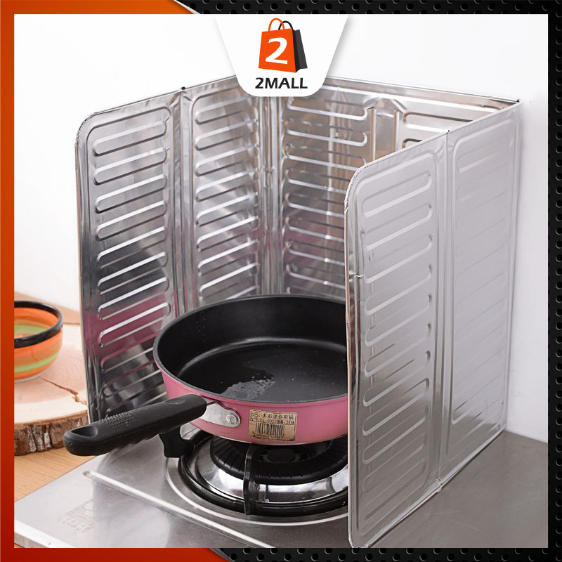 2MALL Oil Aluminium Foil Plate Gas Stove Oil Splatter Screens Splash