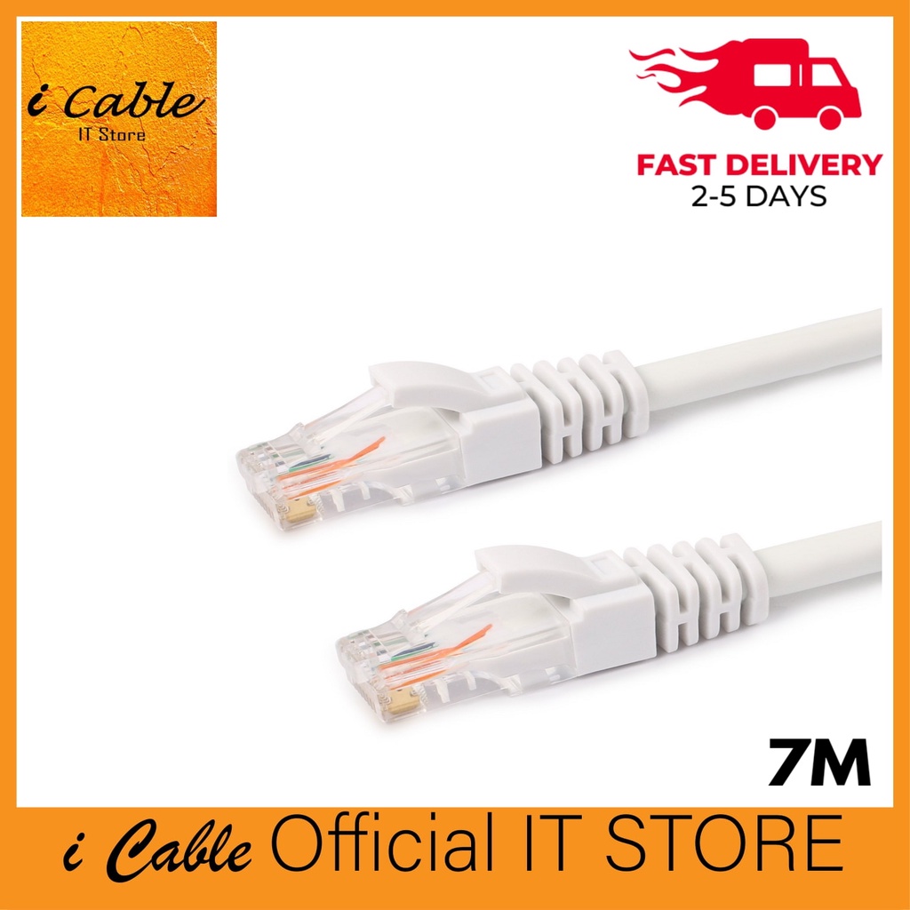 (Ready Stock) i Cable Cat5E UTP Network RJ45 100Mbps