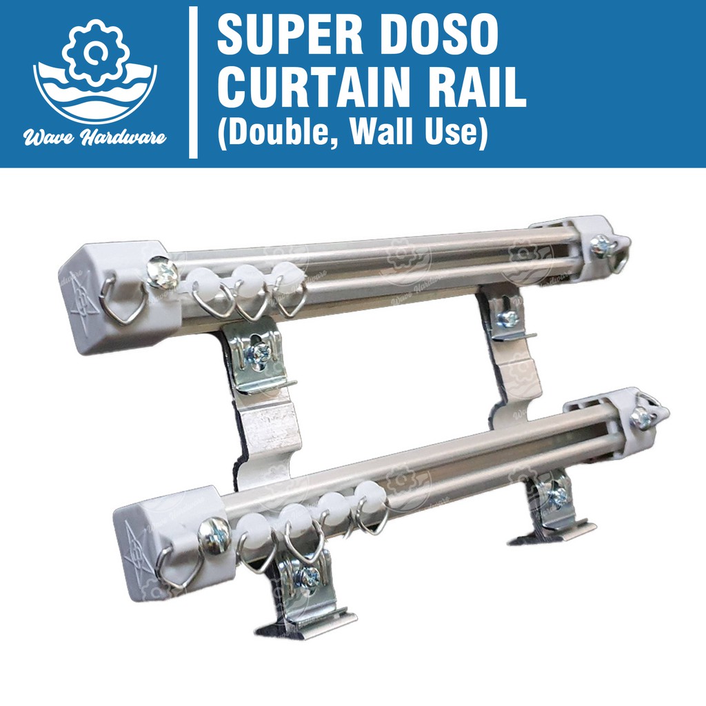 SUPER DOSO Double Set Besi Langsir Rod / Curtain Rail Shopee Malaysia