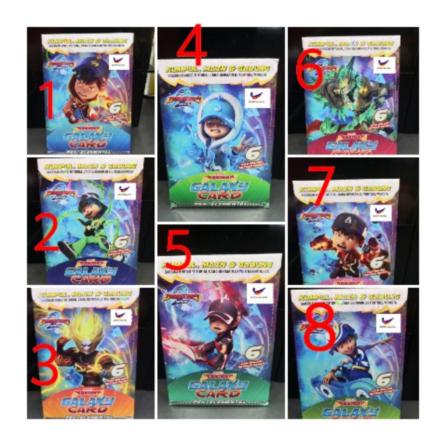 BOBOIBOY GALAXY CARD PEK ELEMENTAL Shopee Malaysia