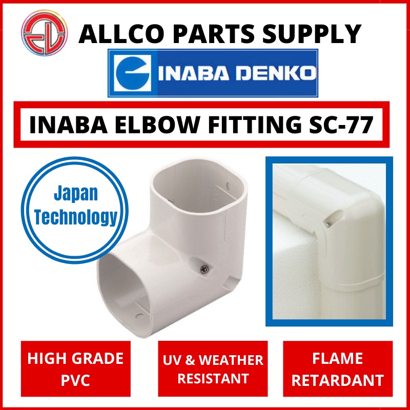 AIR COND PIPE DUCTING TRUNKING INABA ELBOW SC77/SC100 ALLCO PARTS