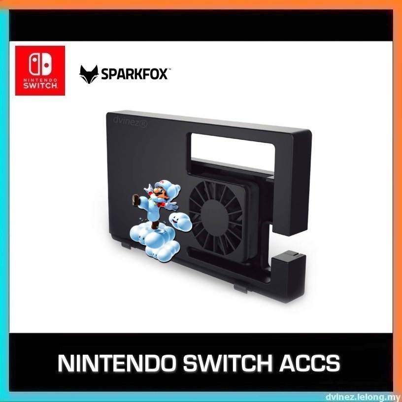 Nintendo Switch Sparkfox Cooling Fan Console TV Dock Cooler With Built