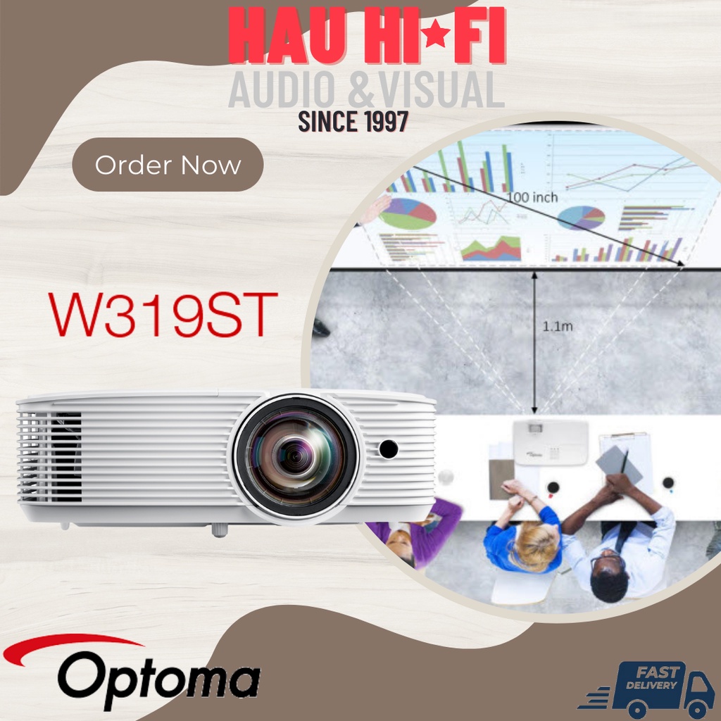 Optoma W319ST WXGA Short Throw Projector Shopee Malaysia