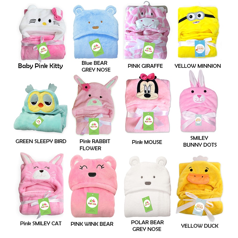 Baby Fleece Hoodie Blanket Shopee Malaysia