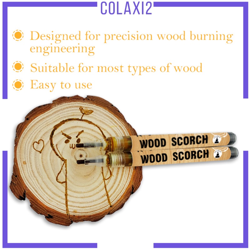 [colaxiefMY] Pyrography Scorch Marker Wooden Safety Wood Burning Pen