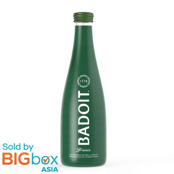 Badoit Sparkling Natural Mineral Water Glass Bottle (330ml) Shopee