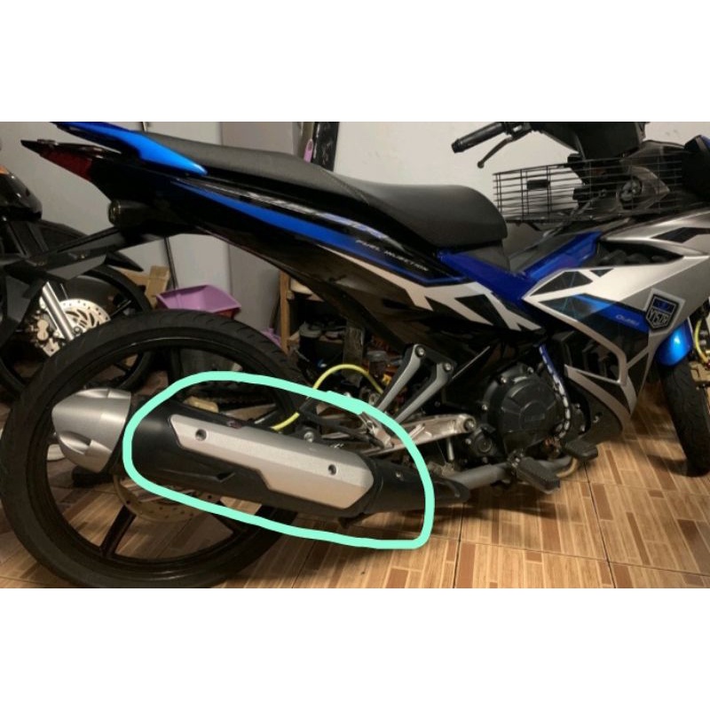 YAMAHA VIETNAM Y15ZR EXHAUST COVER TEPI TAMBAH PROTECTION MUFFLER Y15