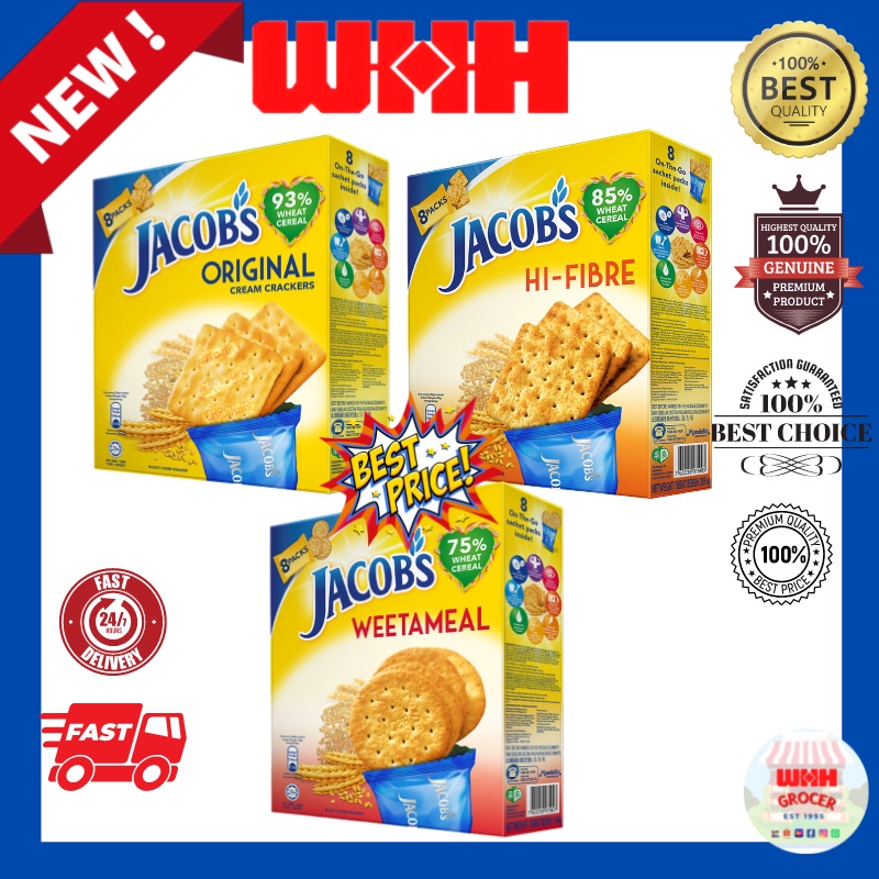 Jacob's MultiPack Crackers (Cream Cracker240g/ Weetameal144g/ Hi