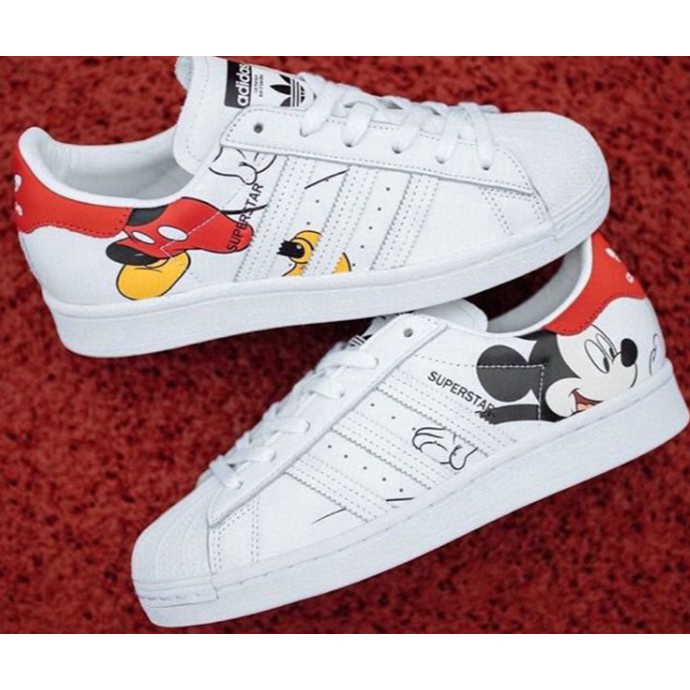 Ready Adidas SUPERSTAR shell head Disney joint Mickey Mouse sneakers Shopee Malaysia