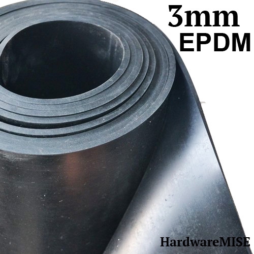 EPDM Rubber Sheet 3mm thick Black Colour 1.4m Width Shopee Malaysia