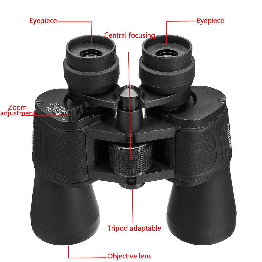 10180x100 HD Zoom Lens Binocular Optic Light Night Vision