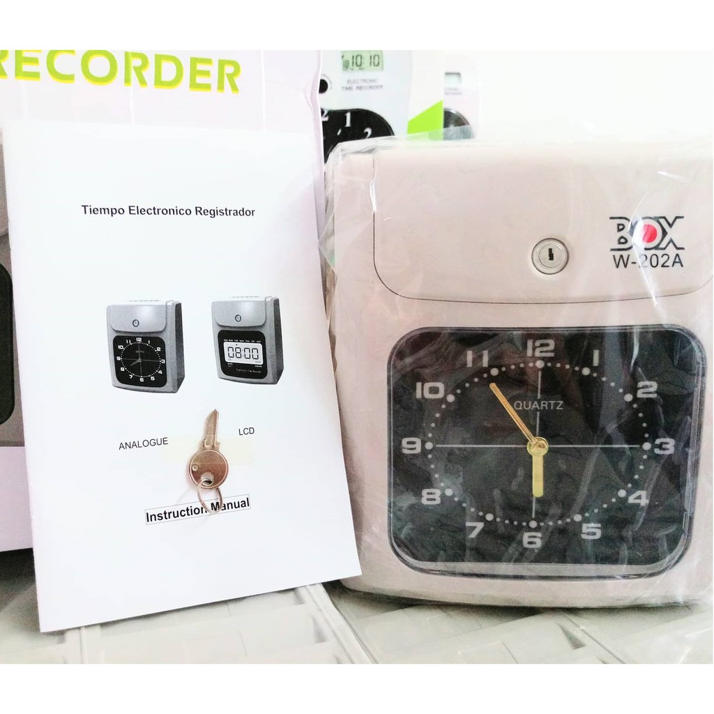 Time Recorder Amano quality Punch Card Machine Mesin Perakam Waktu Shopee Malaysia
