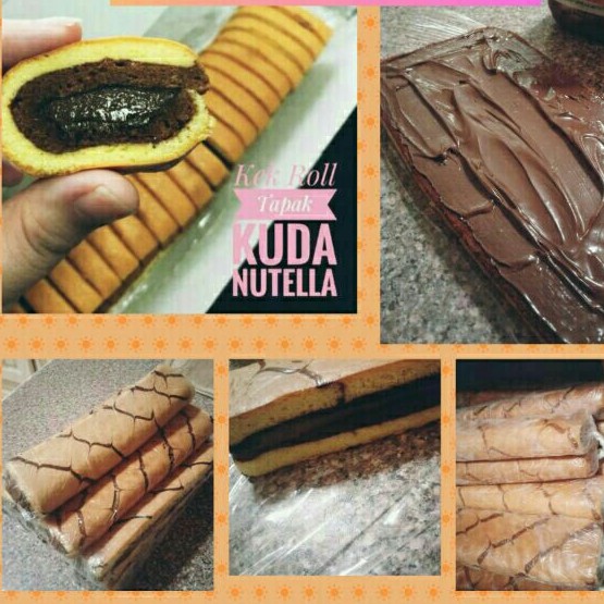 Kek Roll Nutella / Tapak Kuda Panjang 10" 🍥Lebih besar