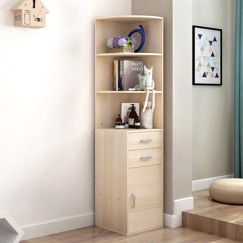 Corner Living Room Huisen White Living Room Bookcase Storage