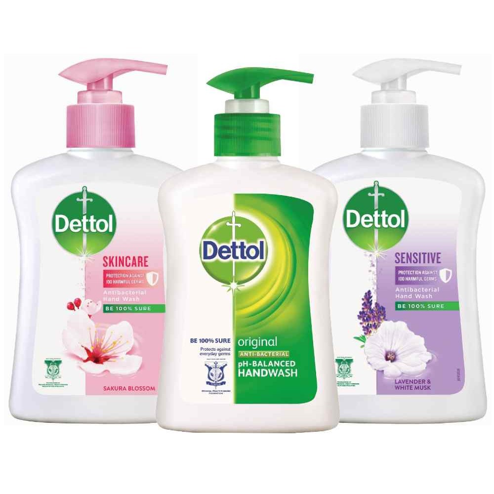 Dettol Hand Wash soap original /skin care/ sensitive (250ml bottle) / original refill pack (225g