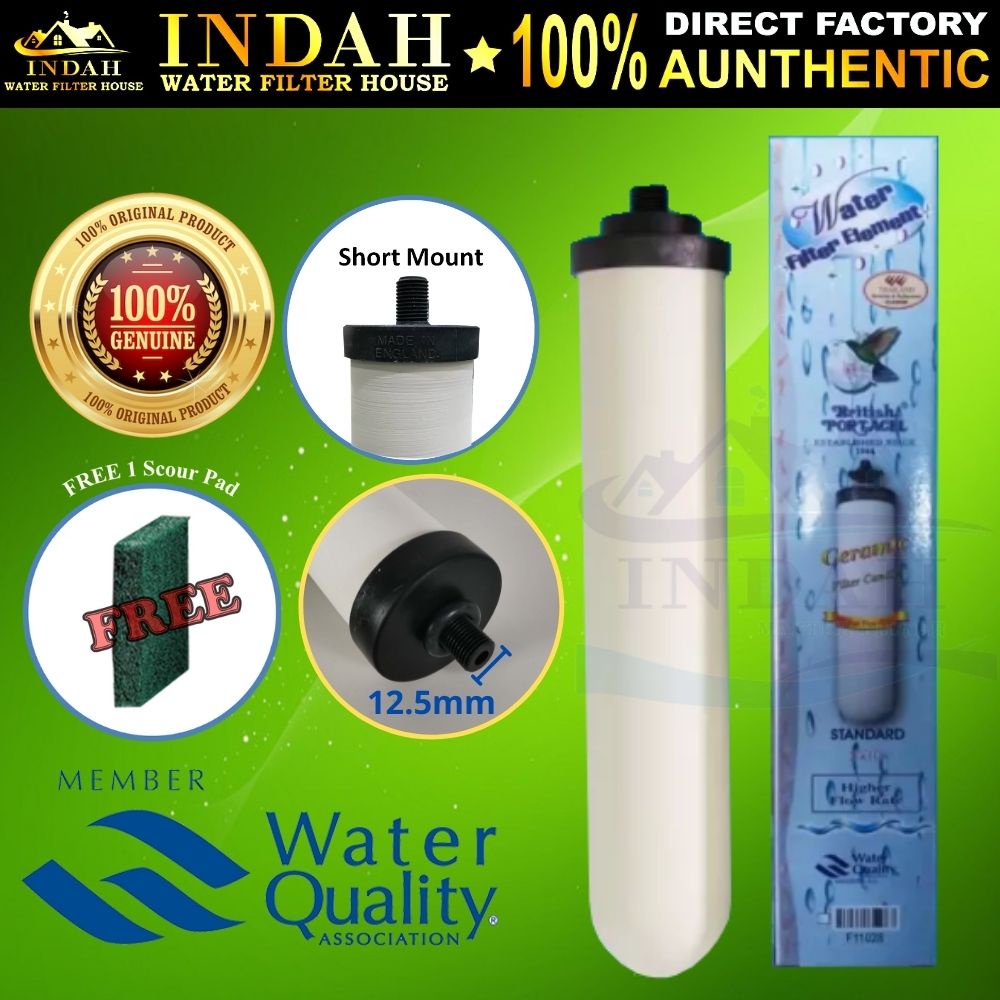10" British Portacel Ceramic Water Filter Replacement Candle Ceramic Filter Cartridge Standard