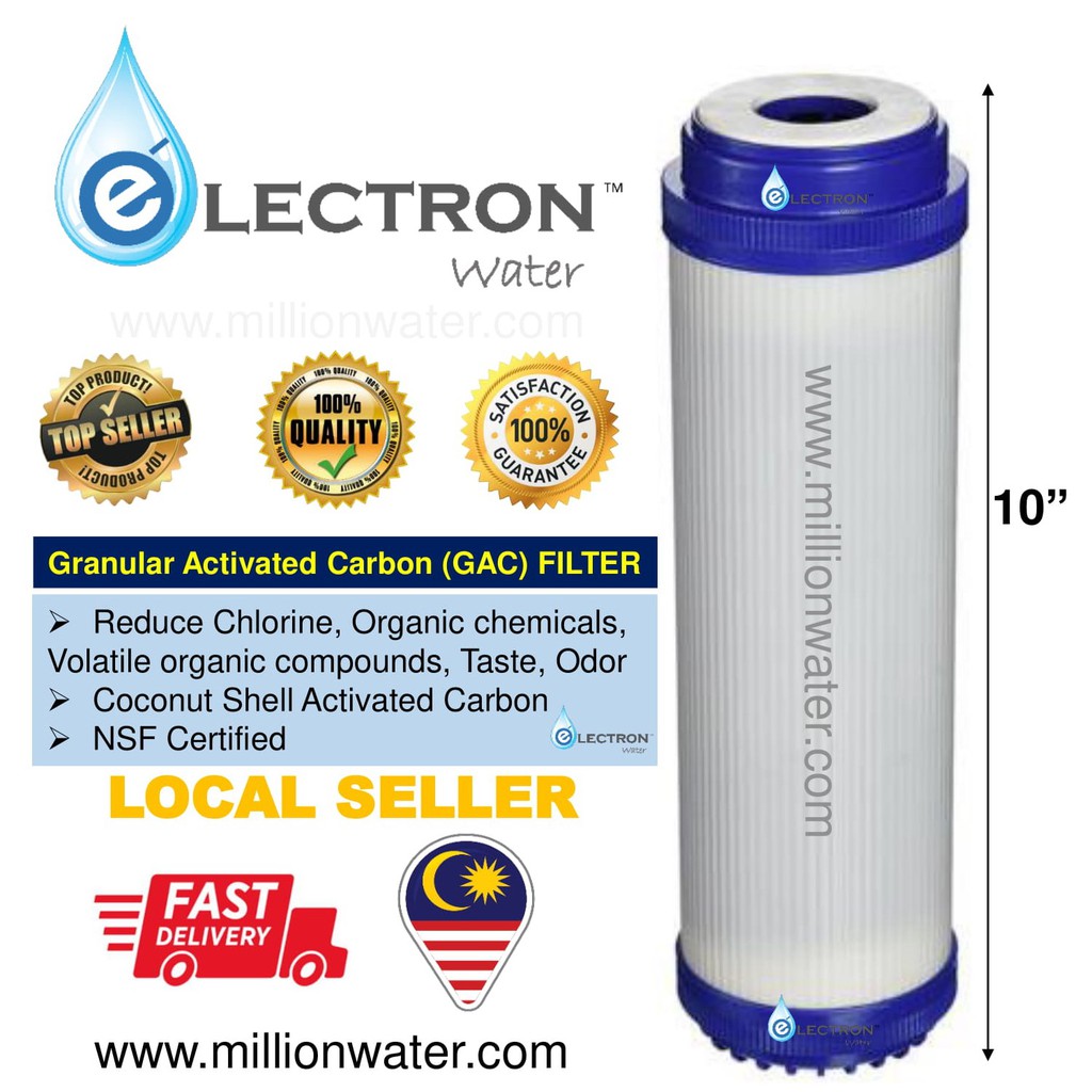 10 inches High Quality Granular Activated Carbon (GAC) Filter Cartridge