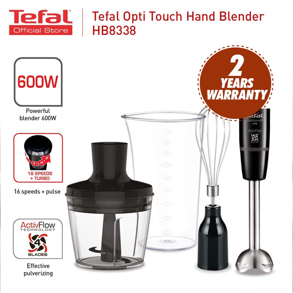 Tefal Opti Touch 600W Hand Blender/Pengisar (HB8338) Shopee Malaysia