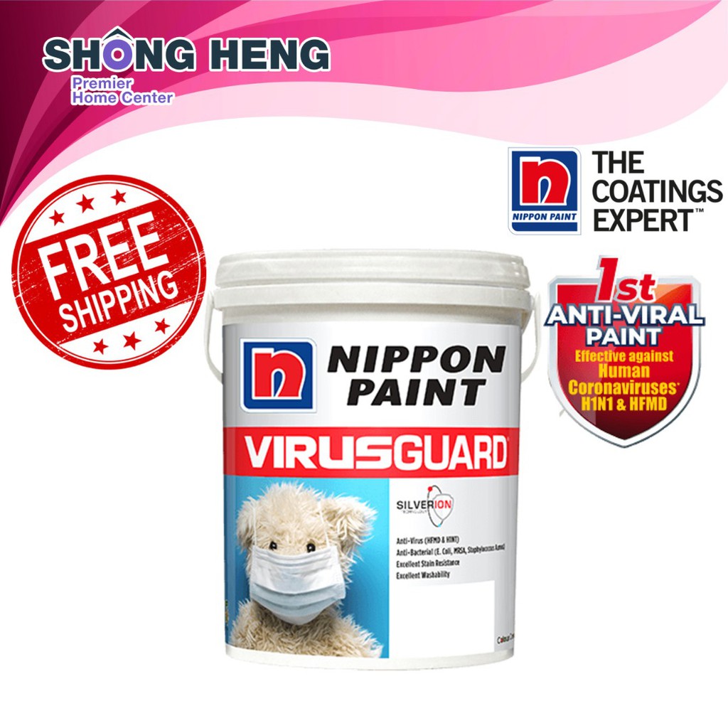 Nippon Paint 5 Litre Virus Guard BGG1807D Slate Crest Interior Wall