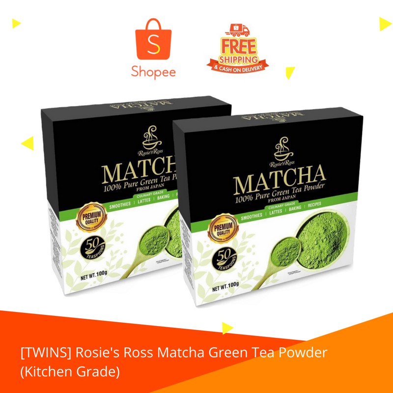 [PROMO 2 box ] Rosie's Ross Premium Matcha Green Tea Powder (Kitchen