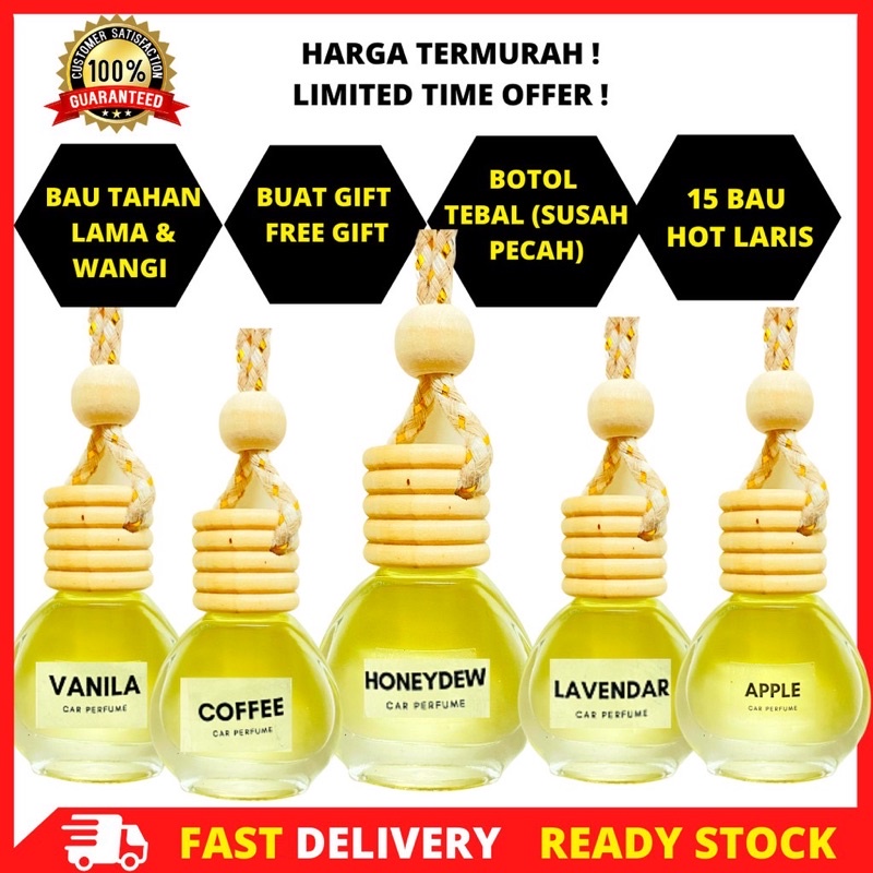 🔥CAR PERFUME TERMURAH, PEWANGI KERETA TAHAN LAMA, AIR FRESHNER HARGA