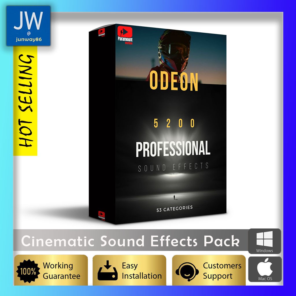 Paramount Motion ODEON Cinematic Sound Effects Pack (Royaltyfree For