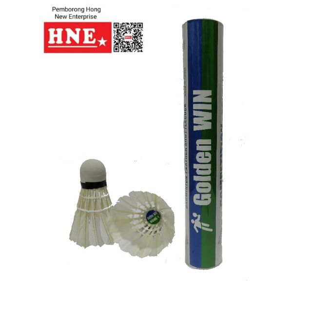 Best Quality shuttlecock !! 12pcs Golden Win shuttlecock Bola