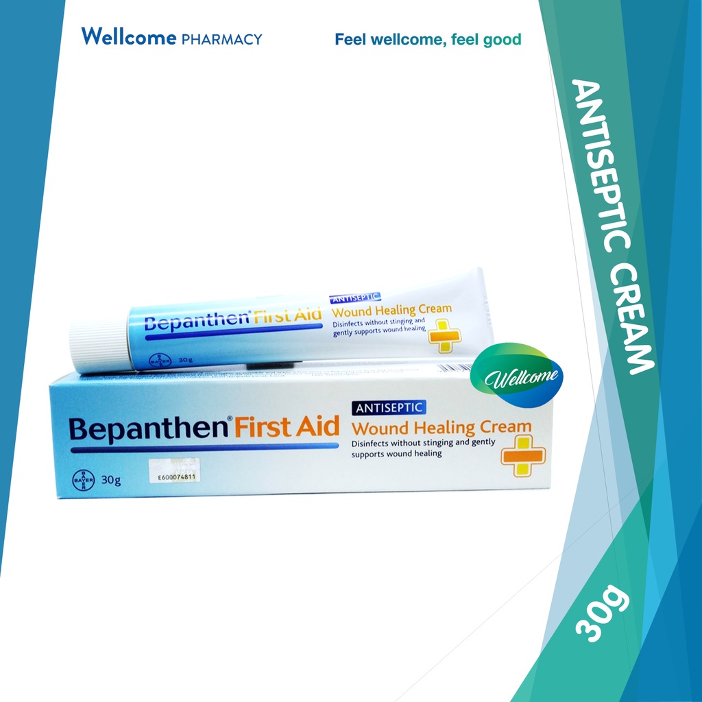 Bepanthen First Aid Wound Healing Antiseptic Cream 30g Shopee Malaysia