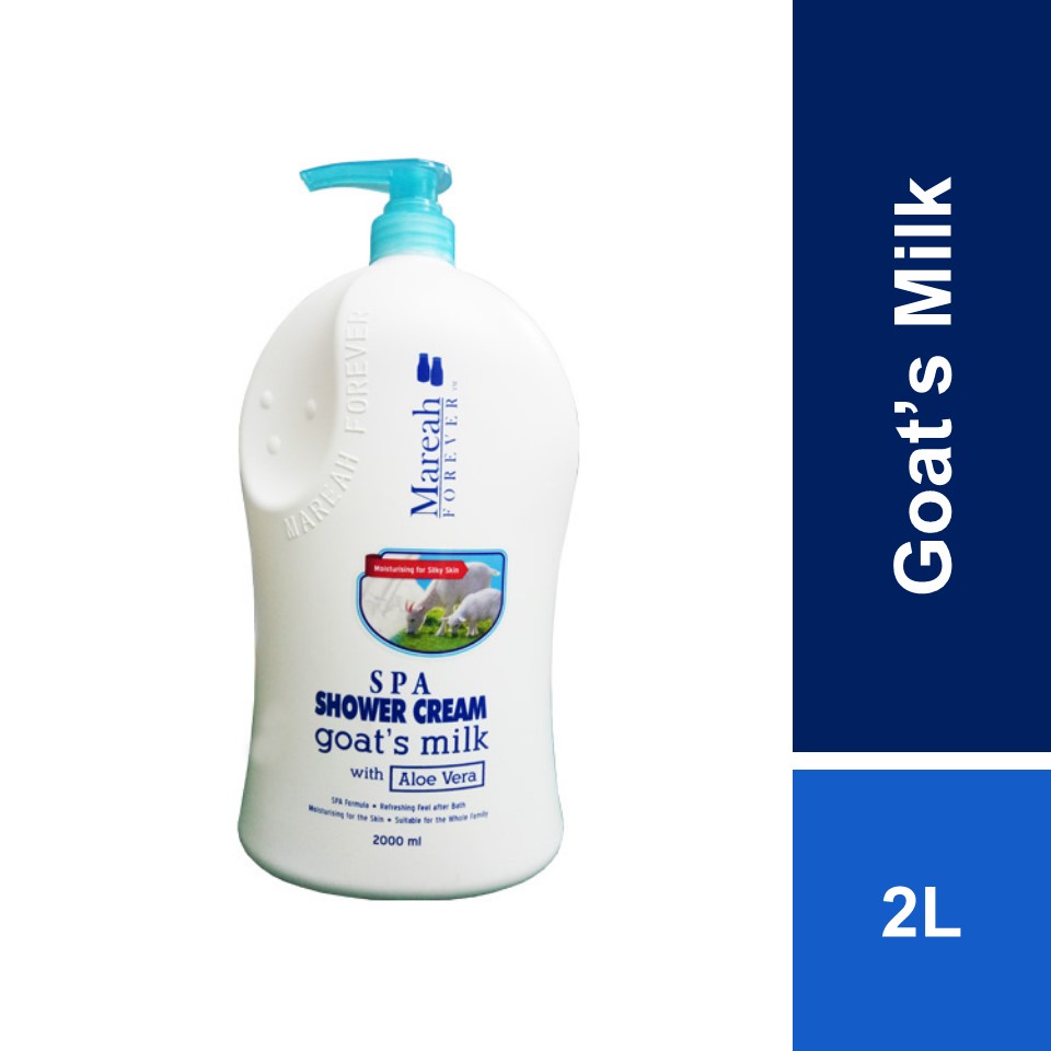 Mareah Forever Spa Shower Cream Goat‘s Milk with Aloe Vera 2L Shopee