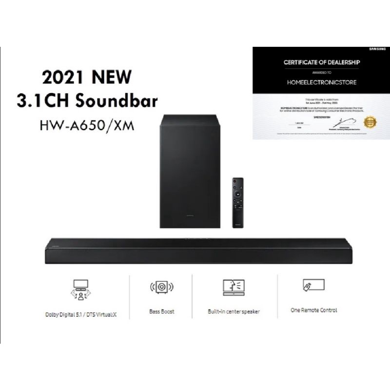 Samsung soundbar HWA 650(used like new;still under wrantry) Shopee