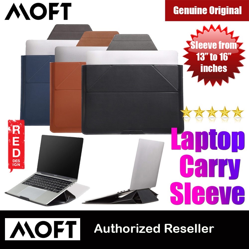 MOFT Carry Sleeve Standable Design PU Leather Laptop Sleeve for Laptop