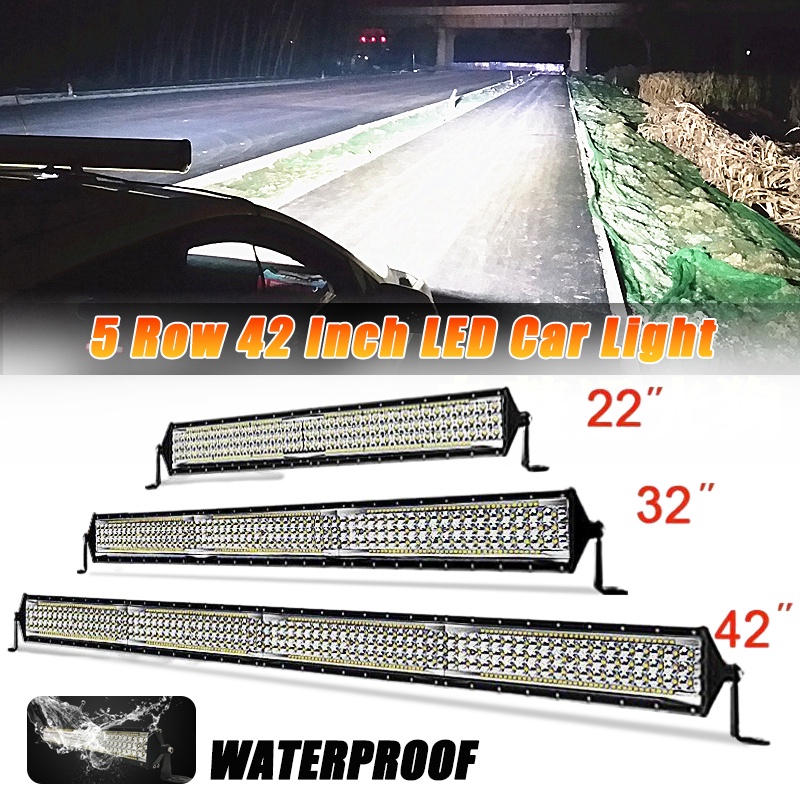 5 Row 42 Inch LED Car Light Bar Work Light LED Light Bar 12V 24V Spot