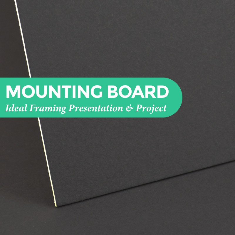 Mounting Board Black Colour Front Side & White Back Side Framing