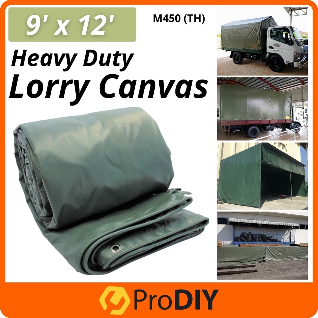 9ft x 12ft BELWAY Heavy Duty Canvas Lorry Canopy Sidewall Extension