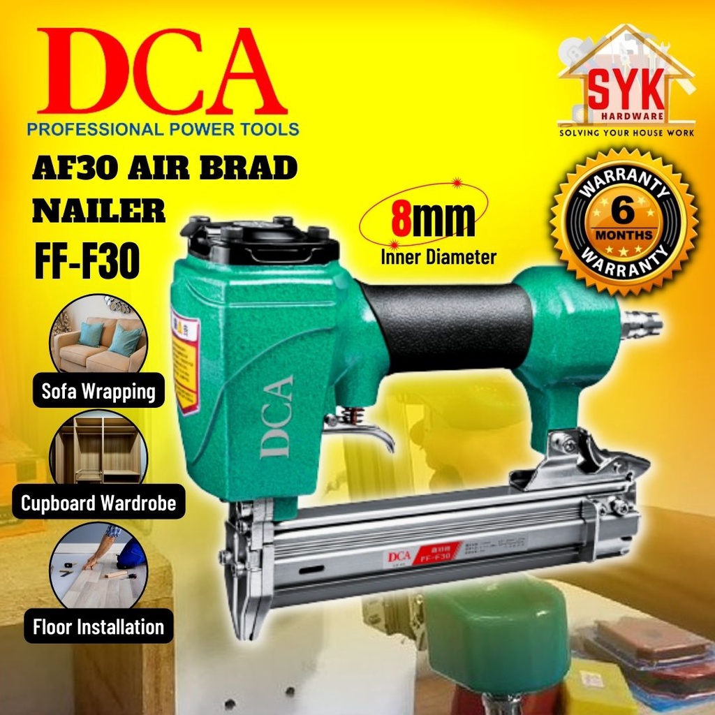 SYK DCA Air Brad Nailer 8mm AF30/A02F30(FFF30) Nailer Gun Air Stapler