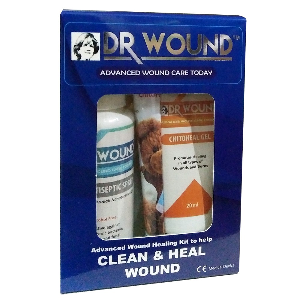 Dr Wound Advanced Wound Healing Kit Silvosept (50ml) + ChitoHeal Gel